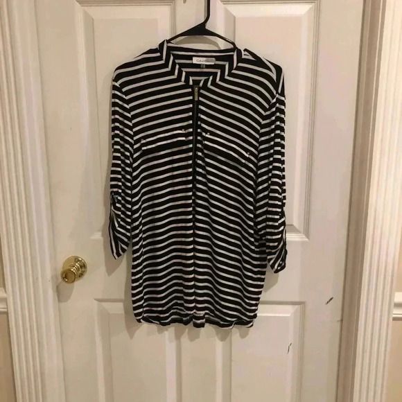 Calvin Klein/ striped xlg tee - Picture 1 of 5